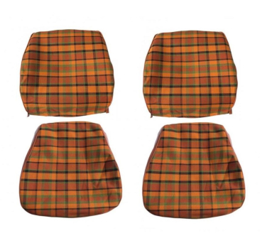 VW Bus T2 T2b Innenaustattung Sitzbezüge Westy Westfalia Sitzbezüge Fahrer Beifahrersitz orange T2 Polster Aufpolsterung Bully Bulli Westfalia